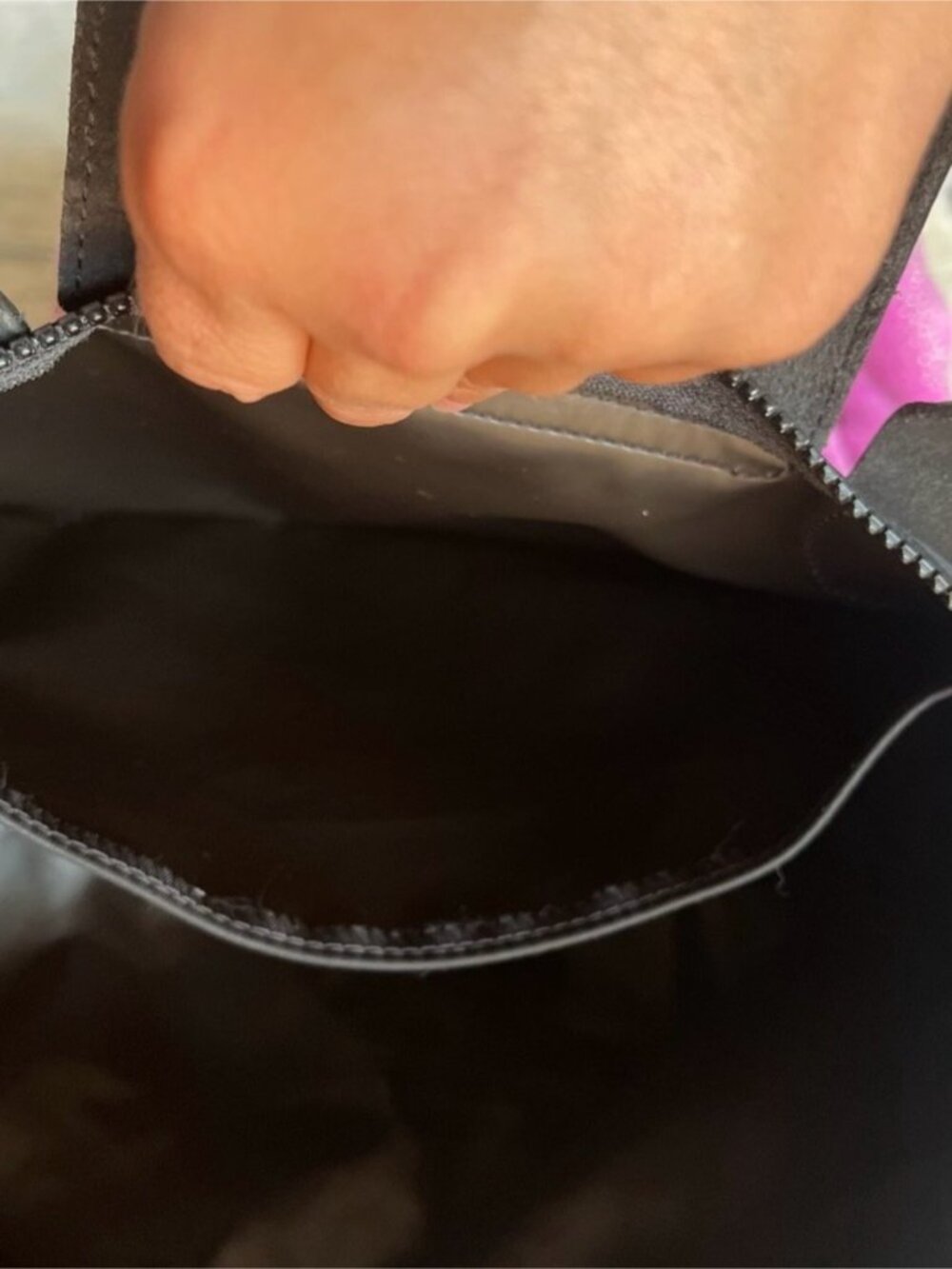 Longchamp Black Nylon Le Pliage Top-Handle Tote - Picture 10 of 12